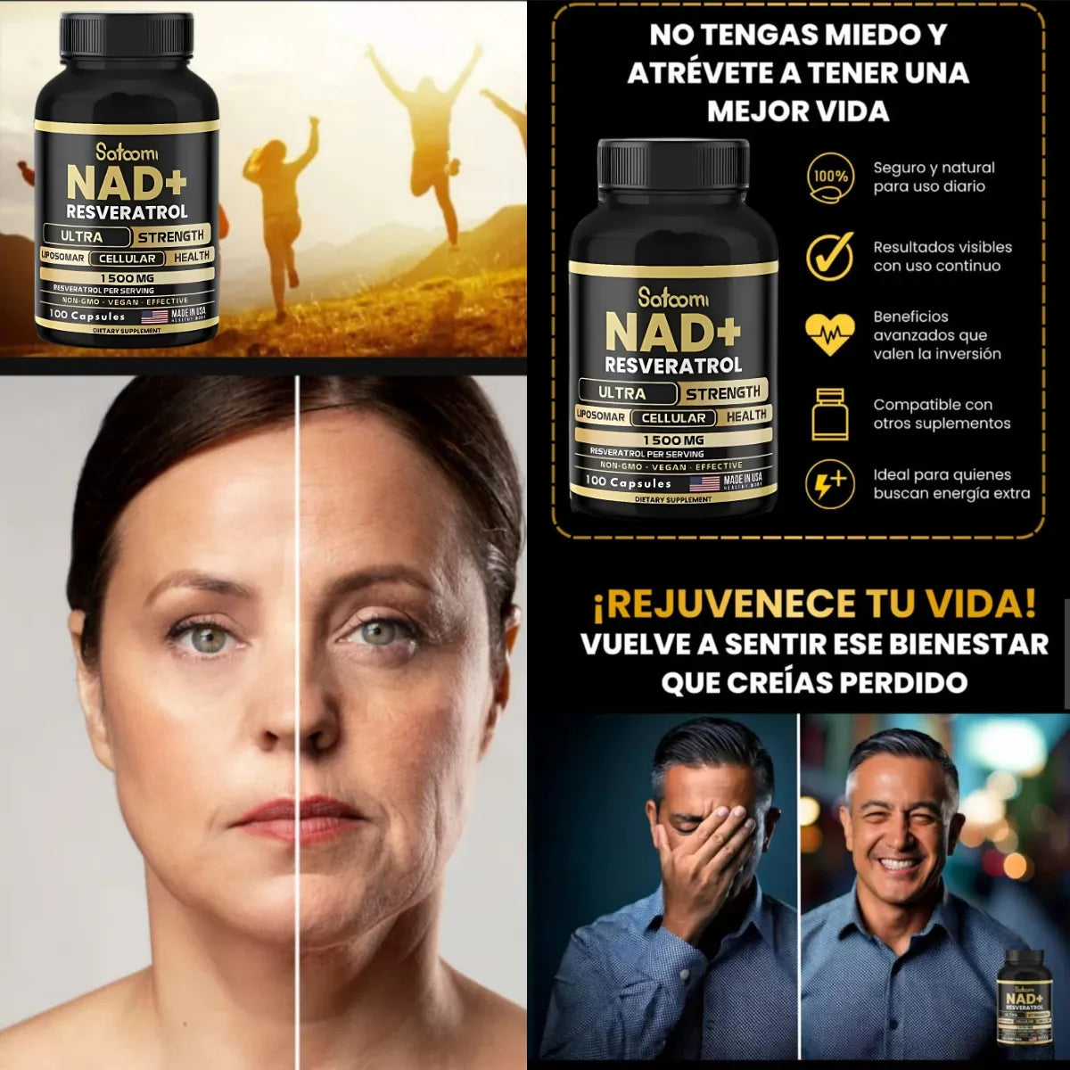 CÁPSULAS NAD + RESVERATROL