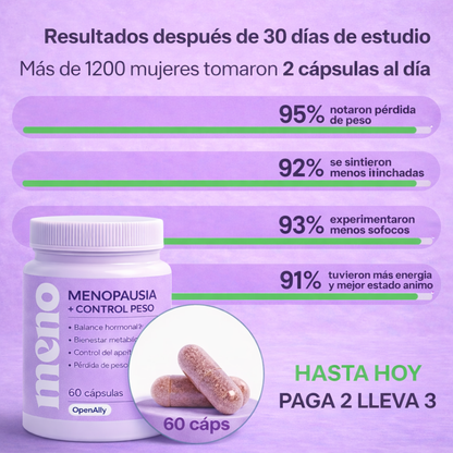 MENO: Fórmula Natural para la Menopausia y Control de Peso