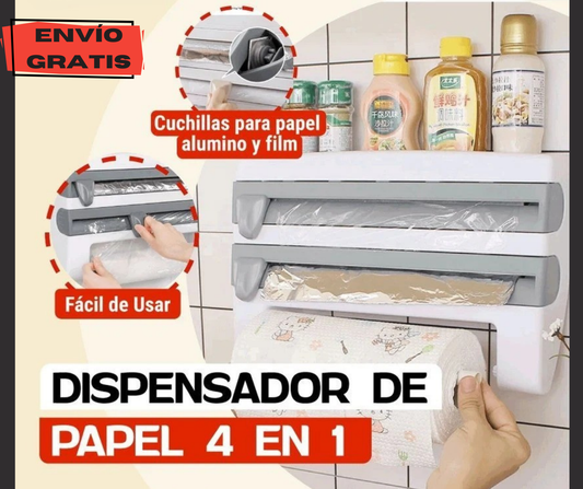 Dispensador De Papel Cocina 4 En 1