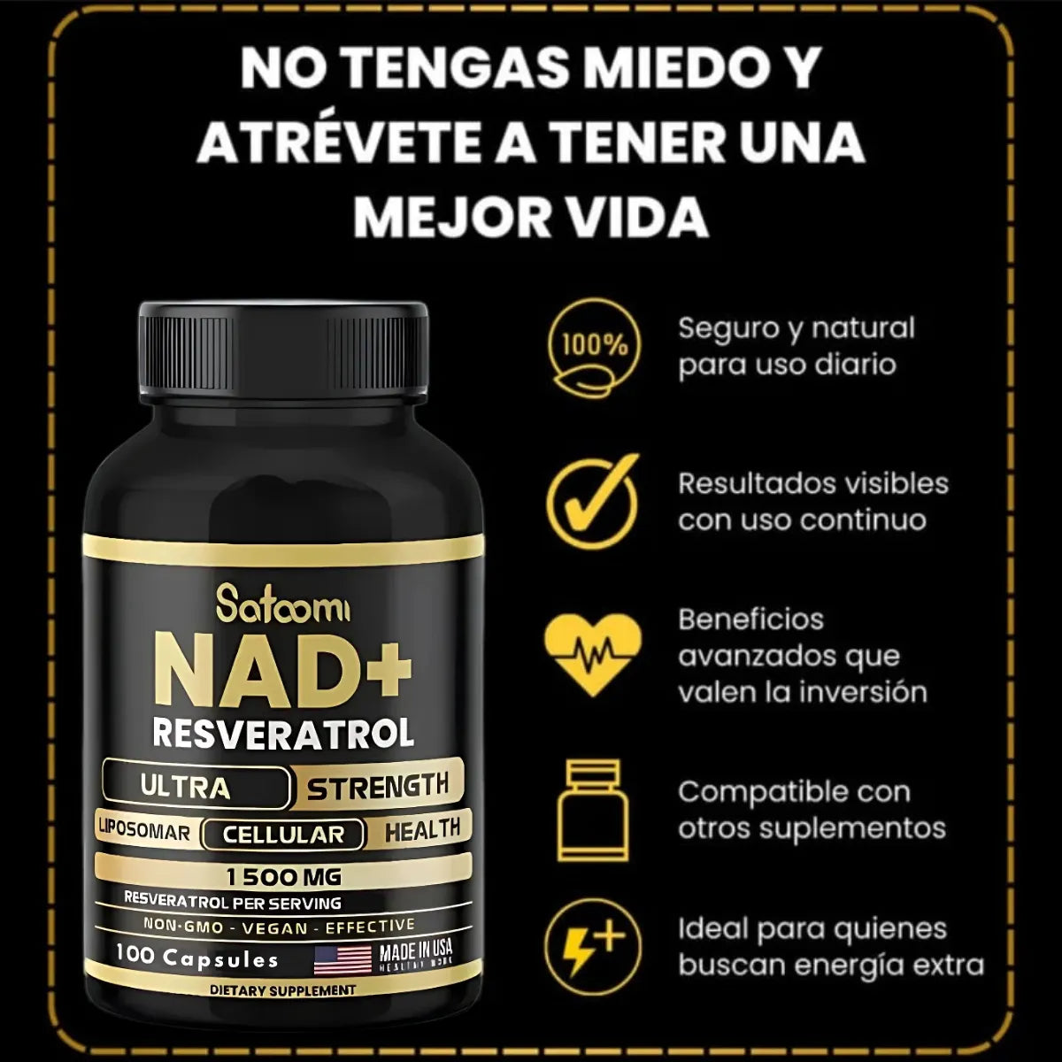 CÁPSULAS NAD + RESVERATROL