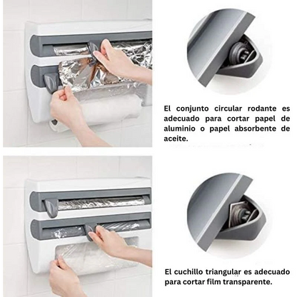 Dispensador De Papel Cocina 4 En 1